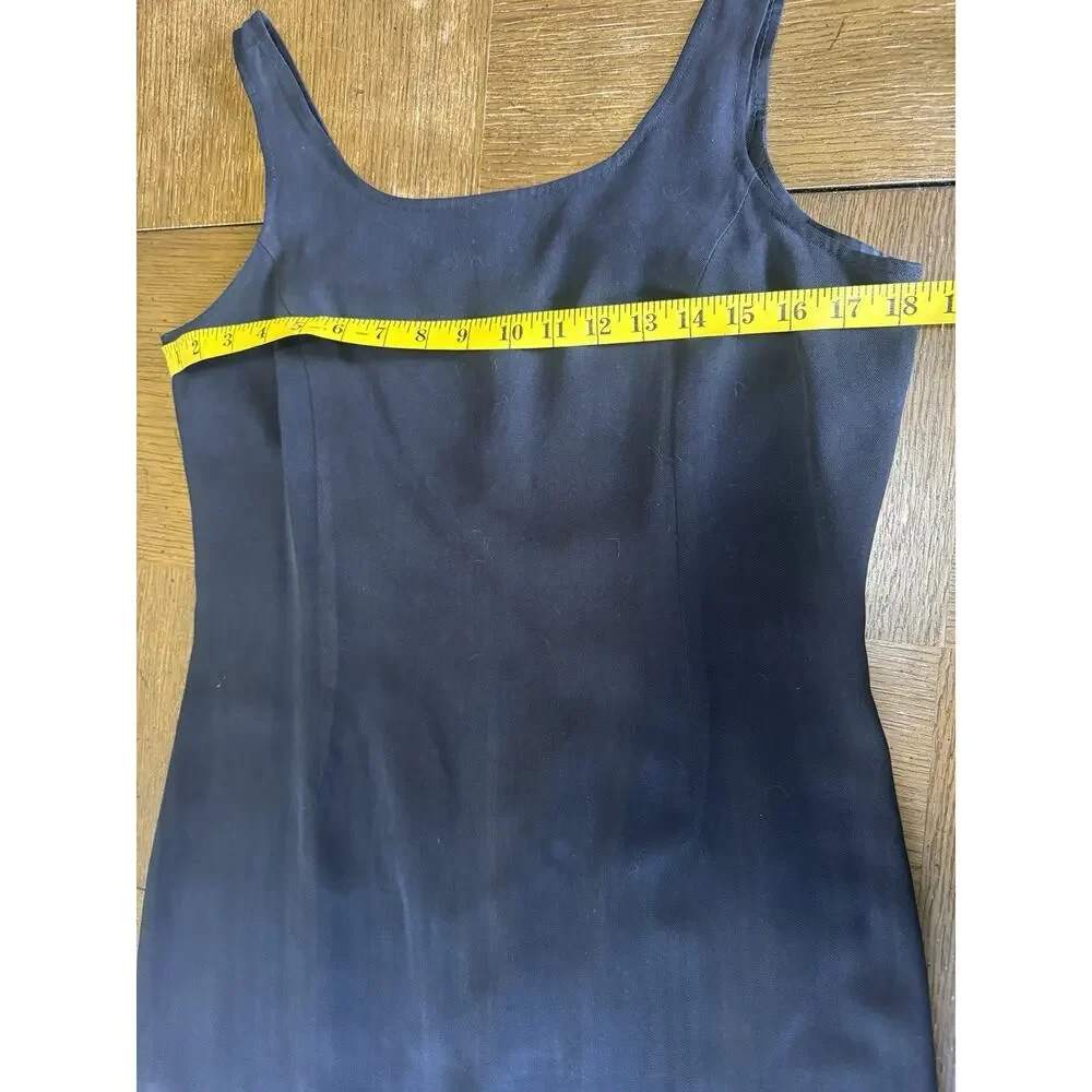 Tommy Bahama Dress Womens Size 10 Sleeveless Black Fully Lined 100% Silk‎